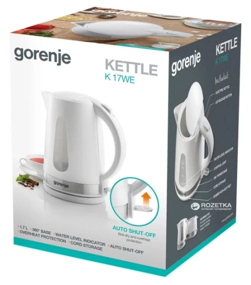 Чайник Gorenje K 17 WE | Зображення 2