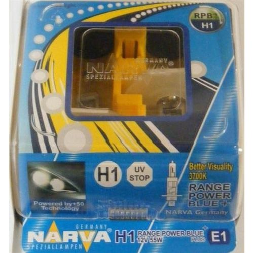 98502 TWIN SET H1 12V 55W RANGE POWER BLUE+