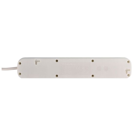 Мережевий фільтр живлення ColorWay CW-PSEA53W, 5 розеток/ 3M white (CW-PSEA53W) | Зображення 1