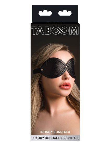 Маска на очі Infinity Taboom, шкіра веганська, чорна Sex Aura | Зображення 3