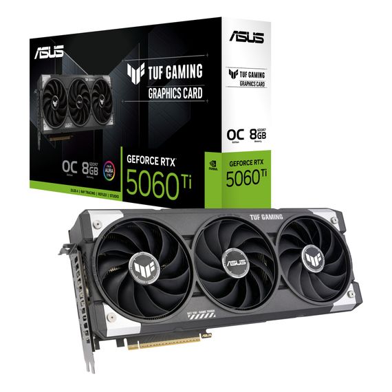 Видеокарта ASUS GeForce RTX5060Ti 8Gb TUF OC GAMING (TUF-RTX5060TI-O8G-GAMING) | Зображення 9