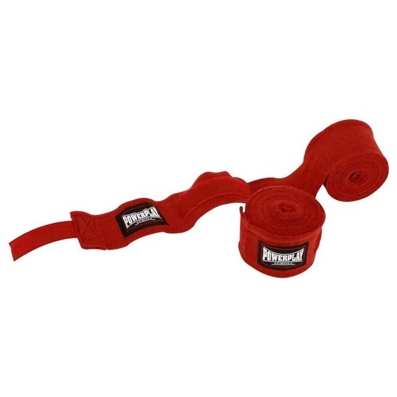 Бинти для боксу PowerPlay 3046 Червоні NYLON (4,5 м) | Зображення 1