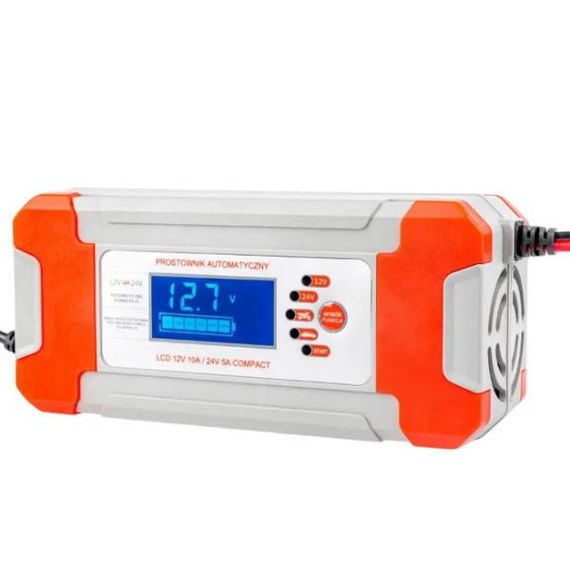 Зарядний пристрій для акумулятора 8A 12V/24V BATTERY CHARGER Біле