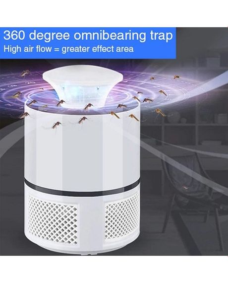 Ловушка-светильник от комаров и насекомых  Lightning Mosquito Lamp JT-Z01 от USB Белая | Зображення 7