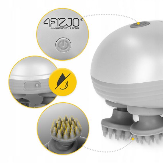 Електричний масажер для голови 4FIZJO Smart Head Massager 4FJ0619 White (P-5907739319500) | Зображення 4