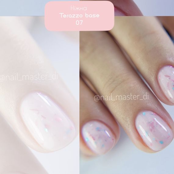 База для гель-лаку Toki-Toki Terazzo Base TR07 с поталью 5мл