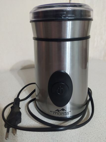 Кофемолка электрическая Monte MT-1401 для зернового кофе с мощным мотором | Зображення 1