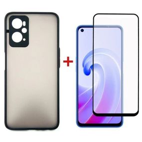 Чехол для мобильного телефона Dengos Kit for OPPO A96 4G case + glass (Black) (DG-KM-38)