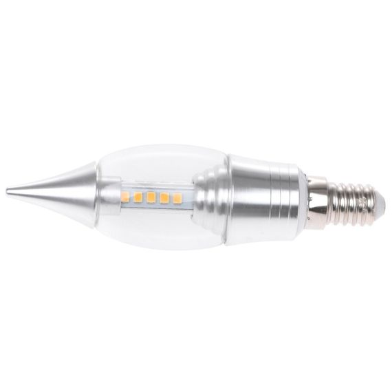 Лампа светодиодная LED 5W E14 WW C37 Silver СН 220V | Зображення 4