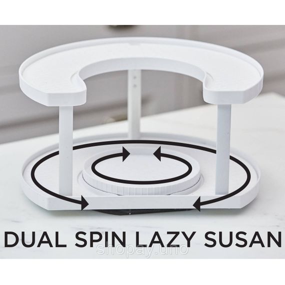 Спецовница Spice Spinner Two-Tiered Spice Organizer, Поворотная подставка для специй, Карусель для специй MA-36 | Зображення 1