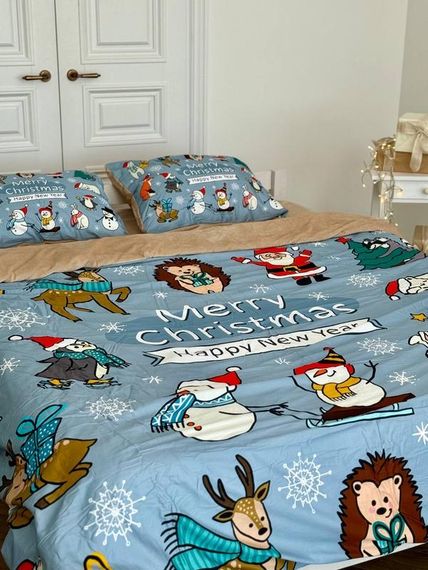 Постельное белье евро Dushka Home Сатин Плюш 21361 200х220 см | Зображення 4