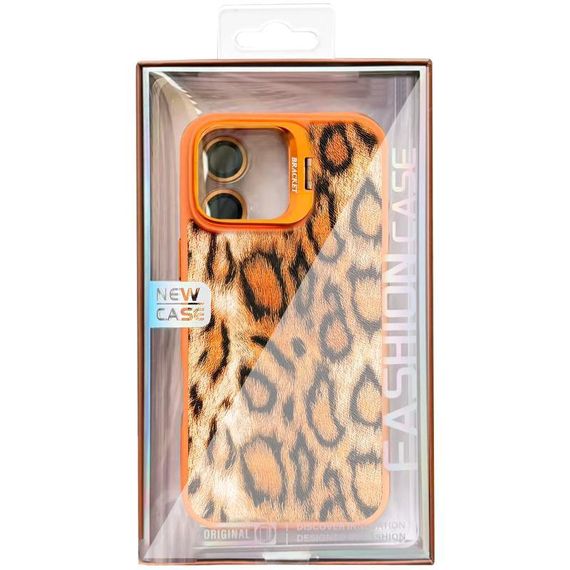 Чохол TPU+PC Wild Leopard with MagSafe and Lens для Apple iPhone 13 / 14 (6.1") Orange | Зображення 1