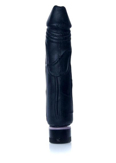 Вібратор - Real Skin Multispeed Black, 22 см sexstyle | Зображення 2