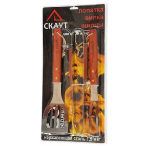 Набір Kamille "Скаут" для барбекю 3 предмети