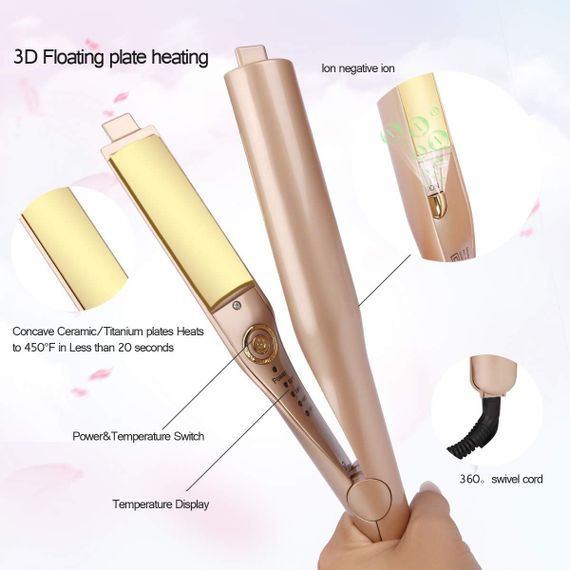 Плойка спиральная HAIR CurlingIron 2в1 WA-1 ∙ Универсальная плойка WA-1 для завивки и выпрямления волос | Зображення 2