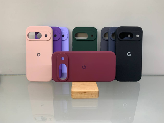 Чохол з логотипом Google Pixel 9 | Протиударний | Soft Touch | Бордовий