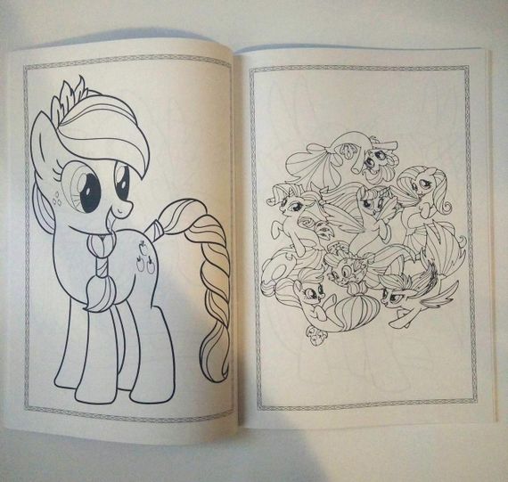 Розмальовка Little Pony 36 аркушів | розмальовка для дівчинки | дитяча розмальовка поні | | Зображення 2