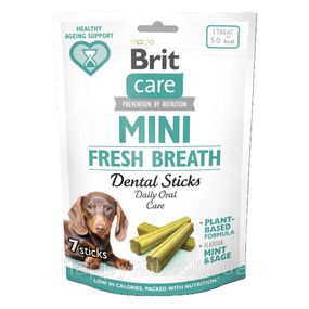 Лакомство Brit Care (Брит Кера) Mini Fresh Breath для собак малых пород, для зубов и свежести дыхания, 120 г (7 шт)