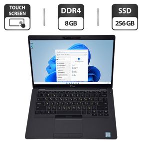 Ультрабук Dell Latitude 5400 / 14" (1920x1080) IPS Touch / Intel Core i5-8365U (4 (8) ядра по 1.6 - 4.1 GHz) / 8 GB DDR4 / 256 GB SSD / Intel UHD Graphics 620 / WebCam / Windows 11 Pro б/в