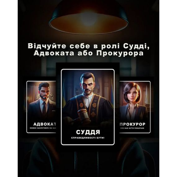 Настольная игра "Тихо, суд идет" DG002UA 48 карточек | Зображення 4