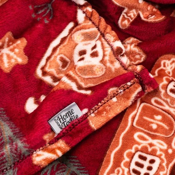 Плед Ardesto Christmas Flannel Імбирні будиночки ART0121PB 160х200 см | Зображення 2