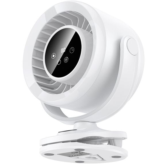 Портативний вентилятор Hoco HX608 handheld folding fan 3600 mAh White | Зображення 2
