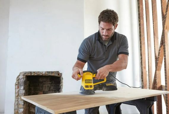 Шліфмашина ексцентрикова мережева Stanley Fatmax FME440K | Зображення 1