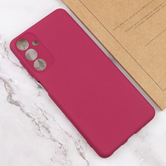 Чехол Silicone Cover Lakshmi Full Camera (A) для Samsung Galaxy M34 5G Бордовый / Marsala | Зображення 3