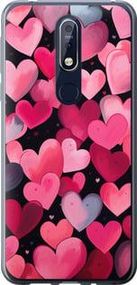 Чохол на Nokia 7.1 Серце 4 із силікону FCh_019849