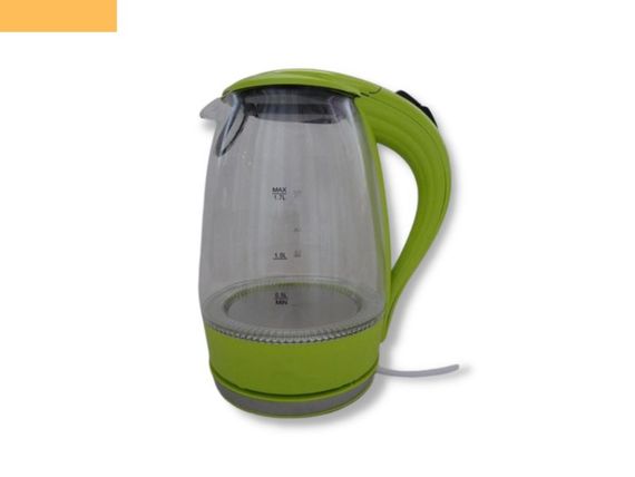 Чайник электрический на подставке стеклянный XPRO PM-810С желтый (40761-Чайник електричний PM-810С)