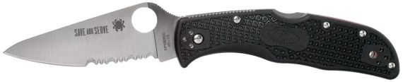 Ніж Spyderco Endela Thin Red Line напівсерейтор