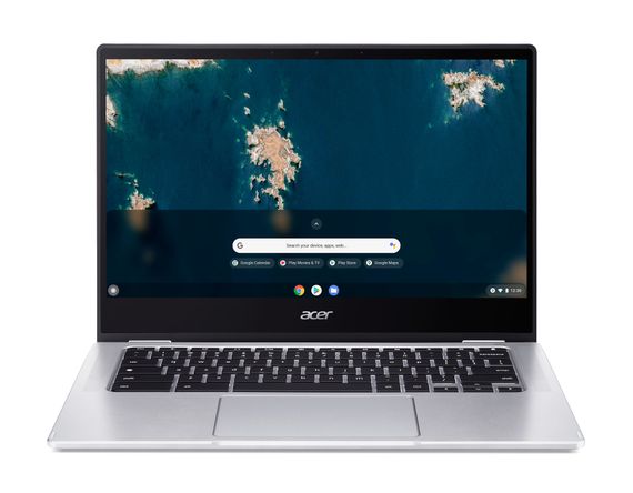 Ноутбук Acer Chromebook Spin CP314-1HN 14' FHD IPS, Intel C N4500, 8GB, F128GB, UMA, ChromeOS, сріблястий (NX.AZ3EU.002) | Зображення 1