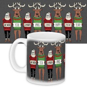 Кружка с принтом Merry X-mas 330 мл (KR_17NG047)