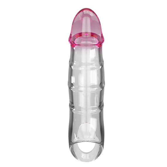 Насадка-презерватив PRETTY LOVE - Damell Penis Sleeve Clear Pink, BI-026278NM Sex Aura | Зображення 3