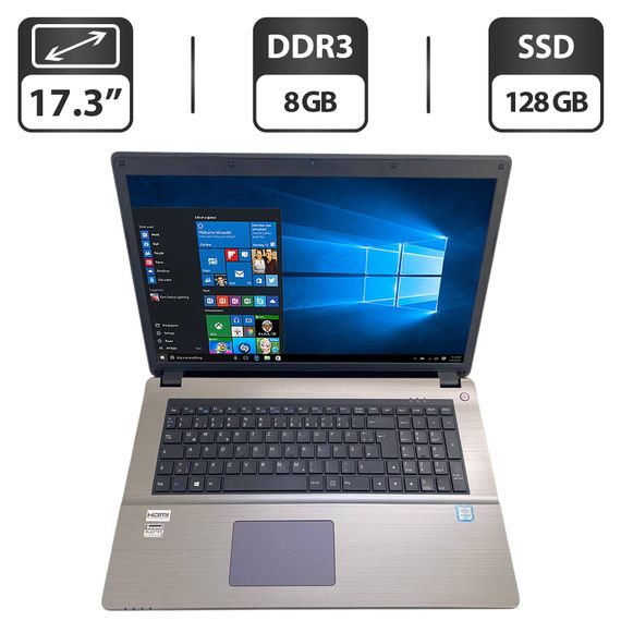 Ноутбук Terra Mobile 1749s / 17.3" (1600x900) TN / Intel Core i3-6100U (2 (4) ядра по 2.3 GHz) / 8 GB DDR3 / 128 GB SSD / Intel HD Graphics 520 / WebCam / DVD-ROM б/у