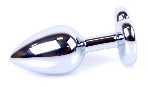 Анальная пробка Boss Series - Jewellery Silver Heart PLUG Red S, BS6400046 sexstyle | Зображення 4
