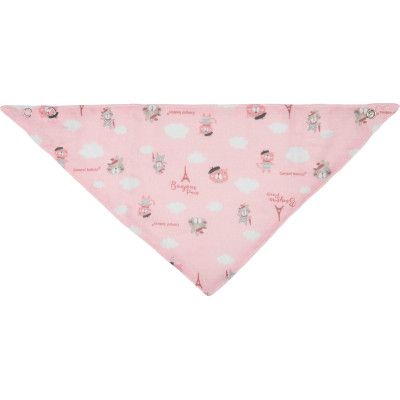 Слюнявчик Canpol babies Bonjour Paris 2 шт Розовый (26/900_pin) | Зображення 4