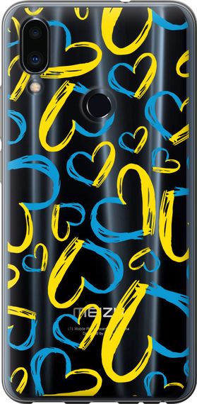 Чехол на Meizu Note 9 Сердца UA "5292u-1689-17620"