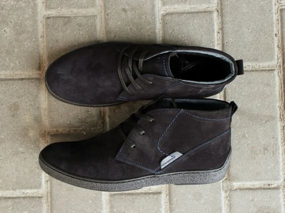 Темно сині замшеві черевики Safari 40 розмір 41 | Зображення 4