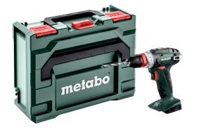 Шуруповерт-дрель Metabo BS 18 QUICK, аккумуляторный, 18 В, 0-450/0-1600 об/мин, патрон 1-10мм, 24/48 Нм, metaBOX 145 1.4кг, без АКБ и ЗУ (602217840)