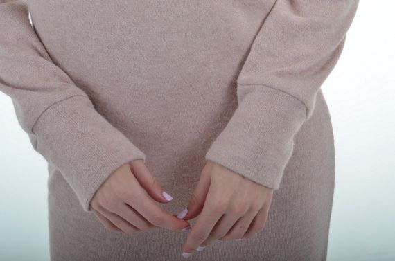 Платье 4Profi пудровое из ангоры размер XS 21842 | Зображення 3