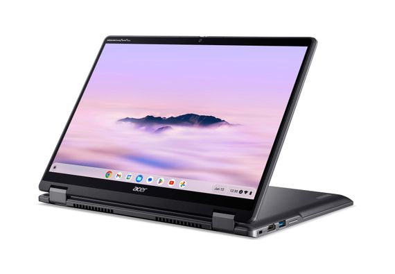 Ноутбук Acer Chromebook Plus Spin 514 CP514-4HN 14' WUXGA IPS Touch, Intel 3-100U, 8GB, F256GB, UMA, ChromeOS, сірий (NX.KYQEU.001) | Зображення 9