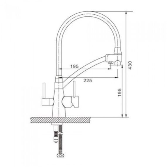Змішувач для кухні Gappo G4398 | Зображення 1