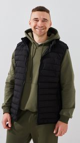 Жилет утеплений чоловічий  556 L Чорний shop (2000999454752)