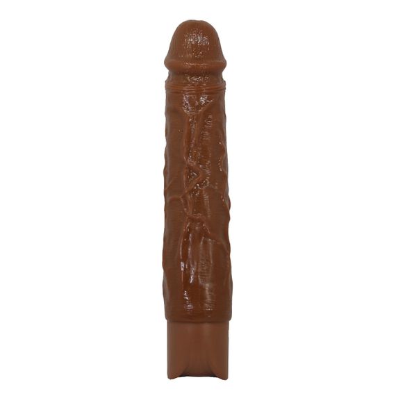 Реалистичный вибратор - Pretty Love Osric Realistic Vibrating Dildo Brown Sex Aura | Зображення 3