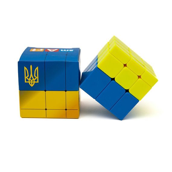 Головоломка Умный кубик  SCU333 "Флаг Украины" (Bicolor Bump Smart Cube "Ukraine") | Зображення 3