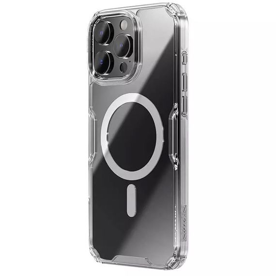 TPU чохол Nillkin Nature Pro Magnetic для Apple iPhone 16 Pro Max (6.9") Безбарвний (прозорий) | Зображення 2