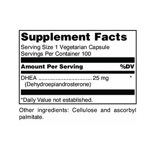 ДГЕА Douglas Laboratories DHEA 25 mg 100 Veg Caps | Зображення 1