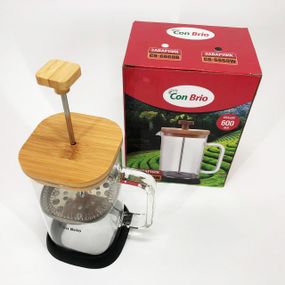 Заварник стеклянный с прессом Con, Френч-пресс для дома и офиса, Стеклянный заварник UC-77