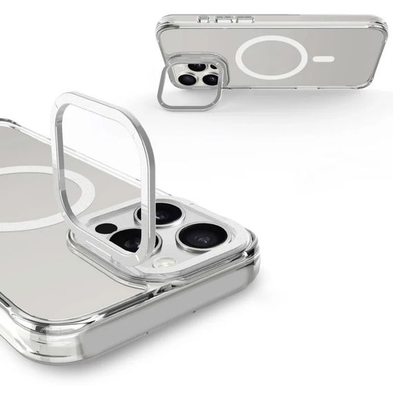 Чохол TPU Space Case Apex with Magnetic Fit для Apple iPhone 16 Pro Max (6.9") Silver | Зображення 4